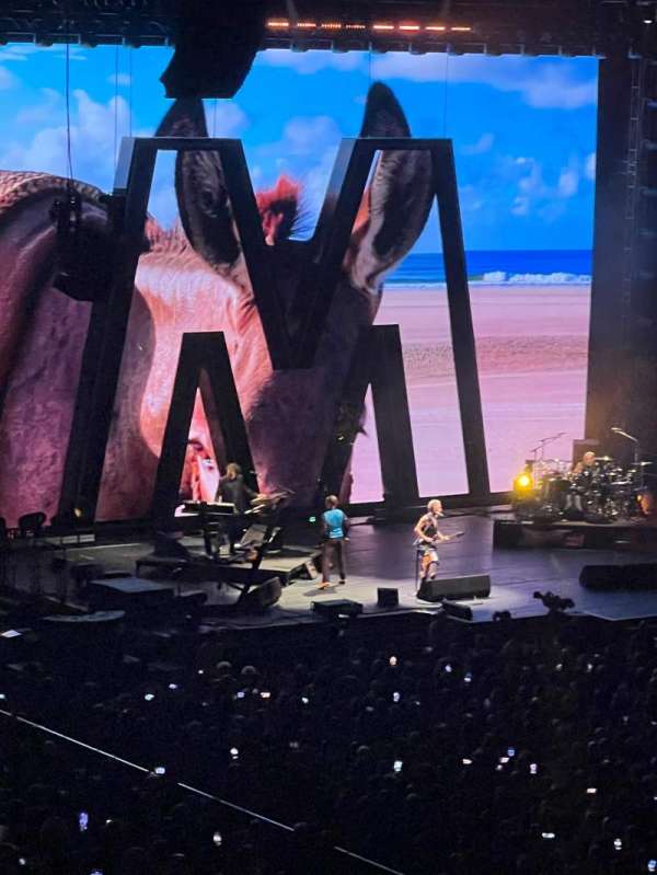 The O2, London, section: 212, row: 1