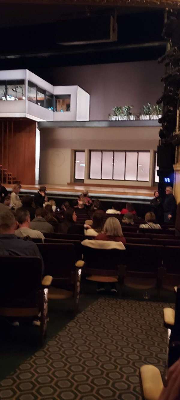 Hudson Theatre, section: Orchestra R, row: Q, seat: 2