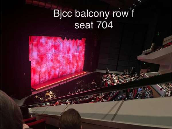 BJCC Concert Hall, section: Balcony L, row: F, seat: 704