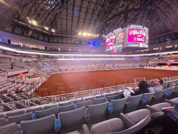 Dickies Arena, section: 109, row: 19, seat: 10