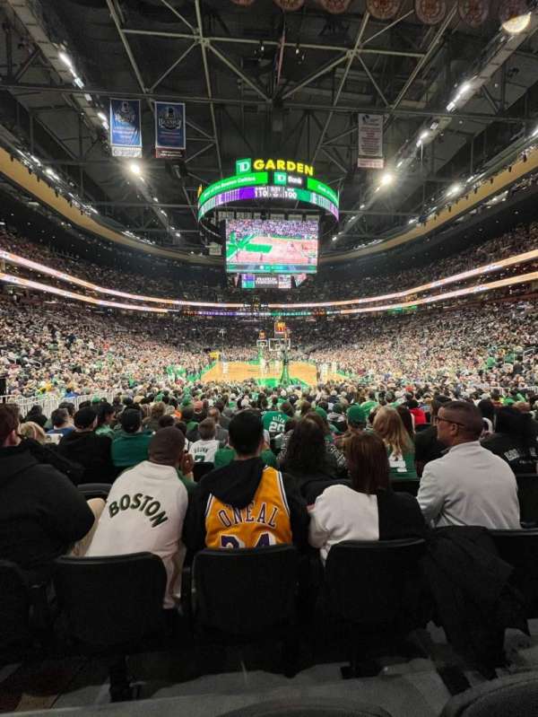 TD Garden, section: 18, row: 9, seat: 4
