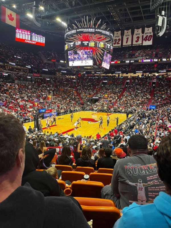 Kaseya Center, section: 111, row: 20, seat: 7