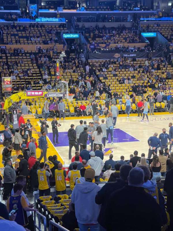 Crypto.com Arena, section: 103, row: 19, seat: 1