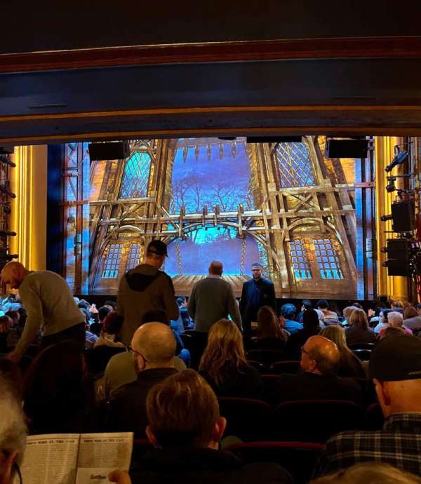 St. James Theatre, section: Orchestra R, row: Q, seat: 8
