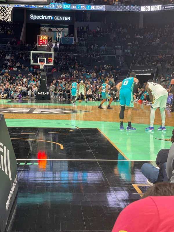 Spectrum Center, section: 109, row: A2, seat: 11