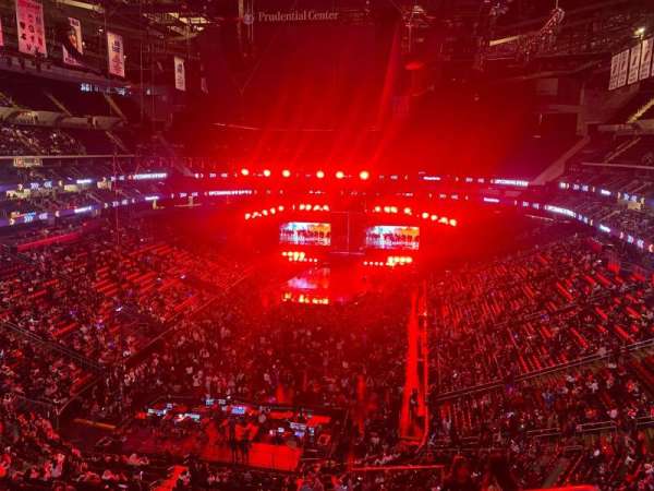 Prudential center, section: 103, row: 8, seat: 3