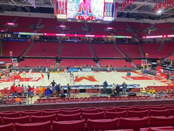 Xfinity Center, Maryland, section: 101, row: 7