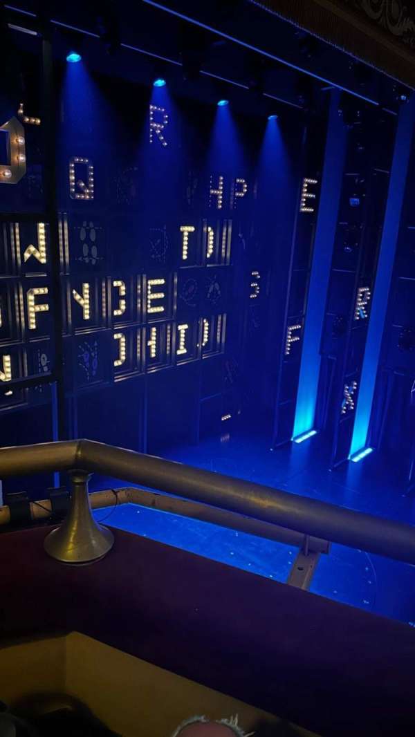 Belasco Theatre, section: Upper Left Box, row: E, seat: 1
