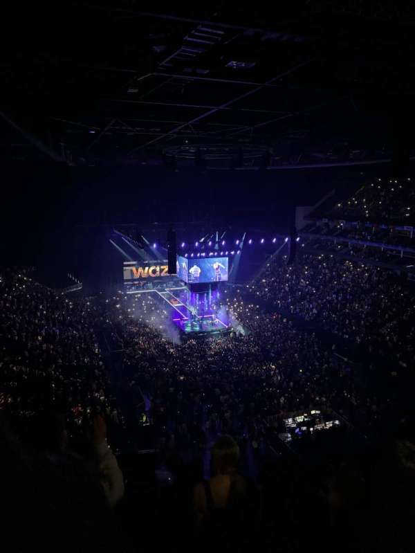 The O2, London, section: 409, row: L, seat: 667