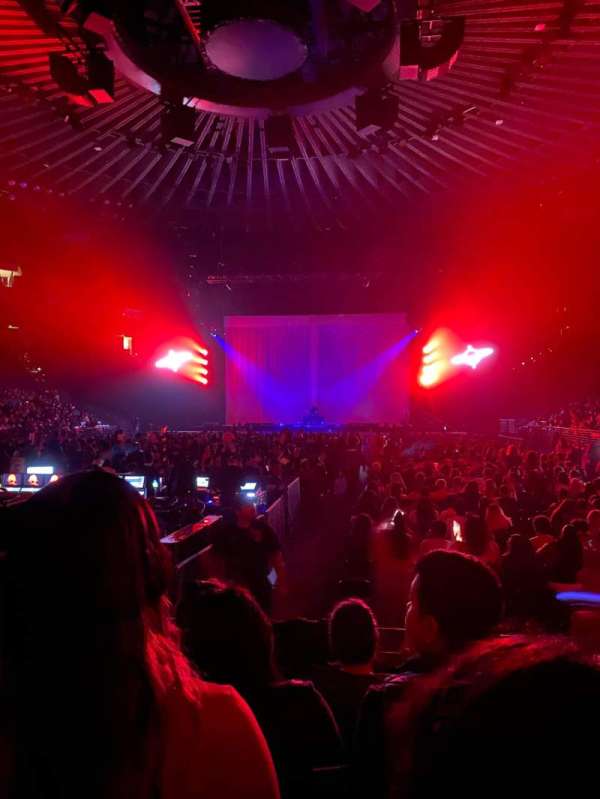 Oakland Arena, section: 107, row: 2, seat: 7