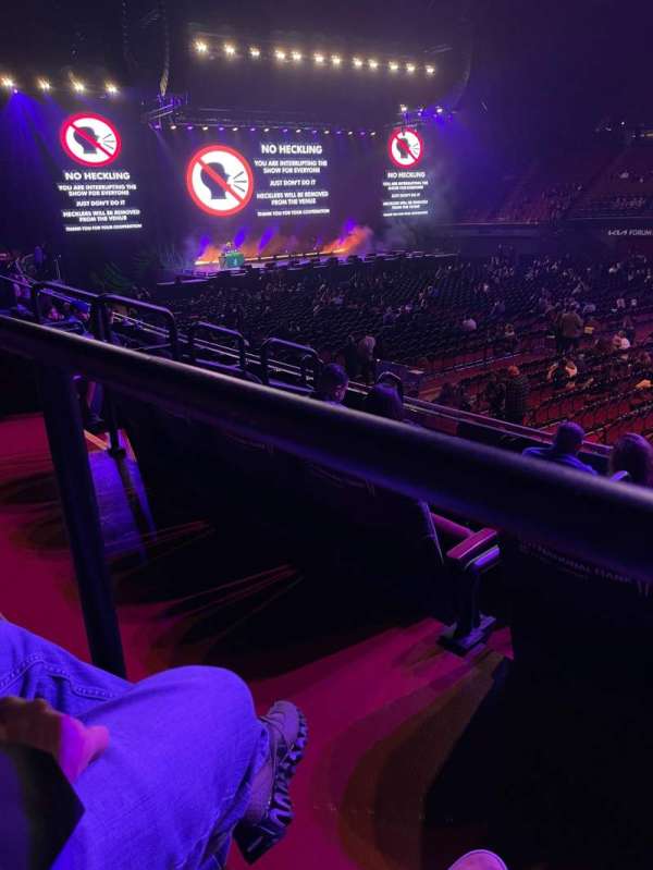 Kia Forum, section: 129, row: 6, seat: 10