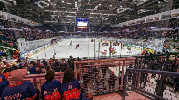 Blue Cross Arena, section: 129, row: J, seat: 2