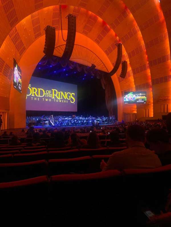 Radio City Music Hall, section: Orchestra 7, row: E, seat: 707