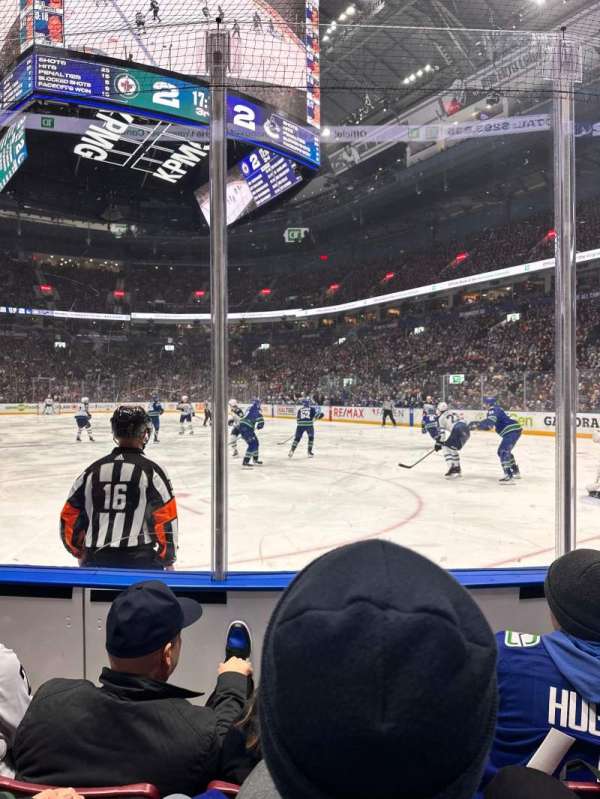 Rogers Arena, section: 103, row: 3, seat: 7