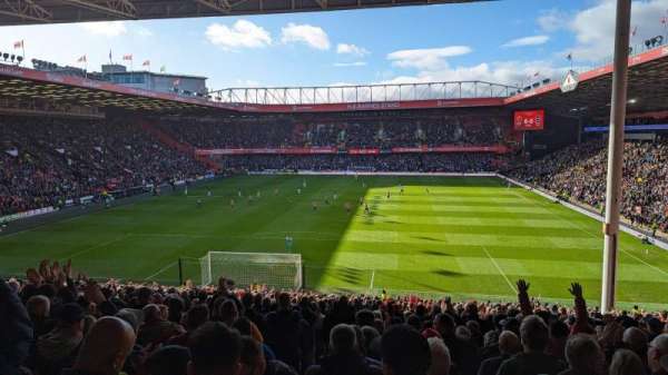 Bramall Lane, section: KB3, row: RR, seat: 128