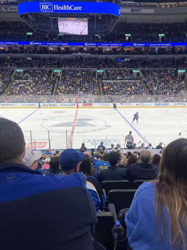 Enterprise Center, section: 103, row: S, seat: 5