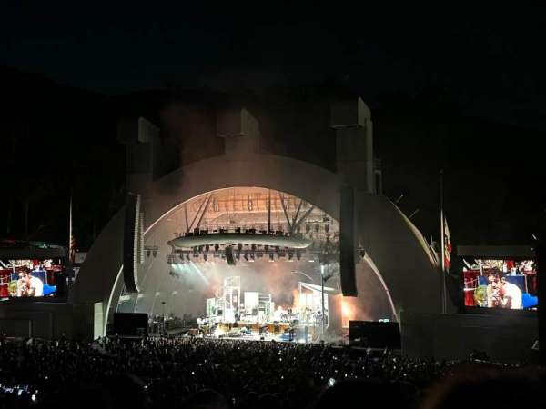 Hollywood Bowl, section: F1, row: 8, seat: 9