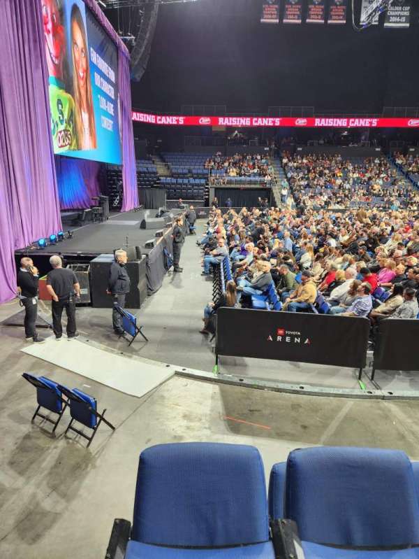 Toyota Arena, section: 118, row: G, seat: 13