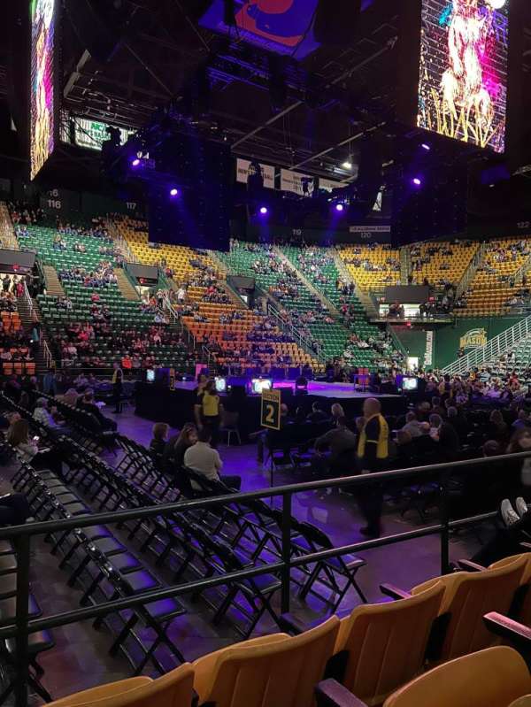EagleBank Arena, section: 102, row: CC, seat: 10