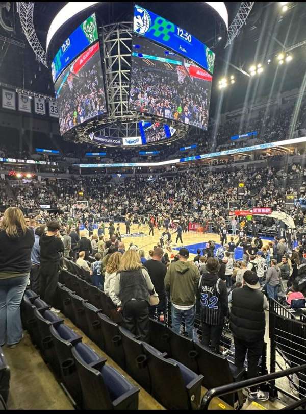 Target Center, section: 106, row: E, seat: 13