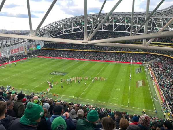 Aviva Stadium, section: 522, row: Z, seat: 20