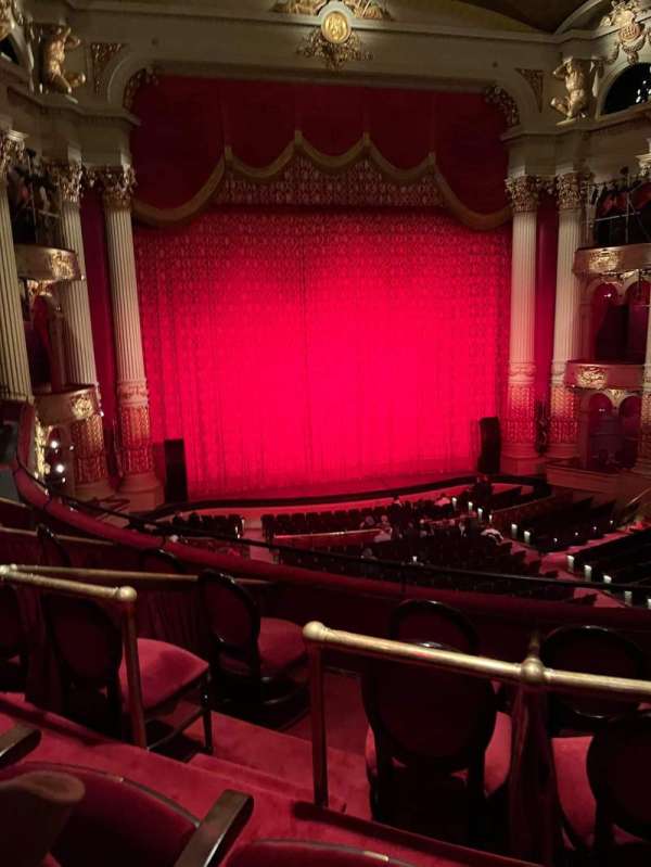 Academy of Music, section: Balcony F, row: B, seat: 9