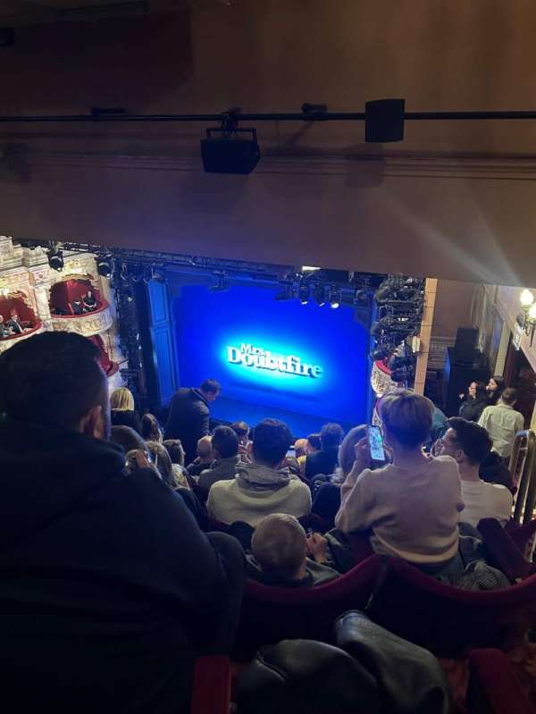 Shaftesbury Theatre, section: Grand Circle, row: J, seat: 3