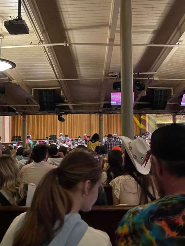 Ryman Auditorium, section: MF-7, row: W, seat: 2