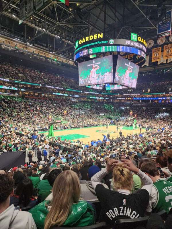 TD Garden, section: 4, row: 16, seat: 1