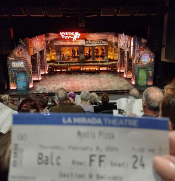 La Mirada Theatre for the Performing Arts, section: Balcony, row: FF, seat: 24
