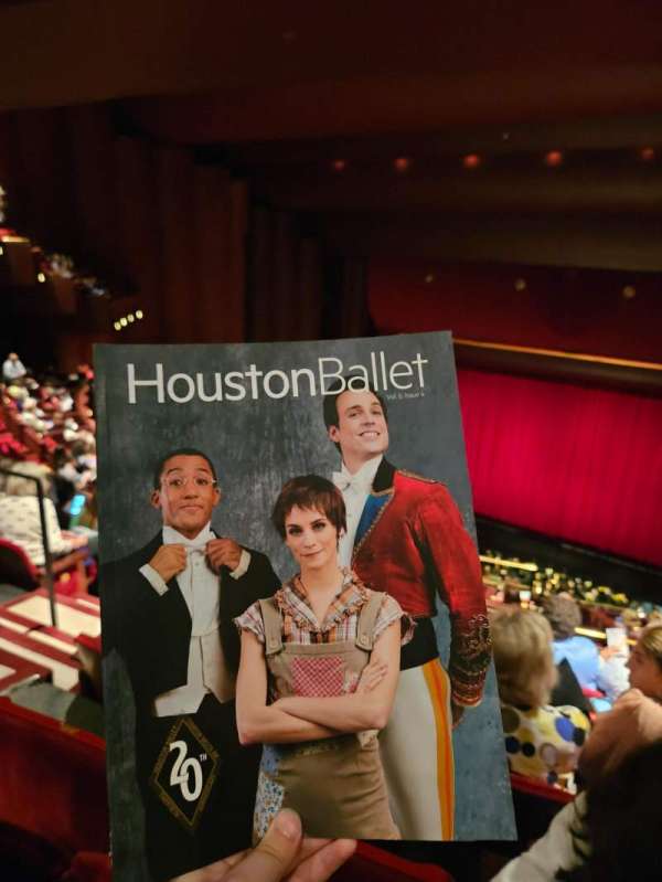 brown theater at the wortham center, section: Grand Tier G, row: F, seat: 3