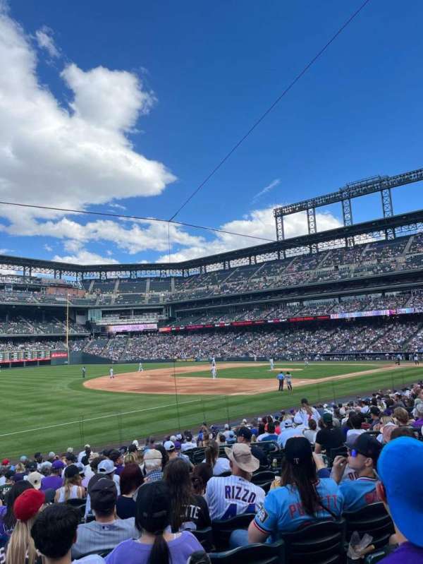 Coors Field, section: 143, row: 30, seat: 14