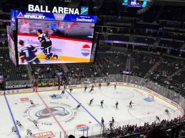 Ball Arena, section: 344, row: 9, seat: 18