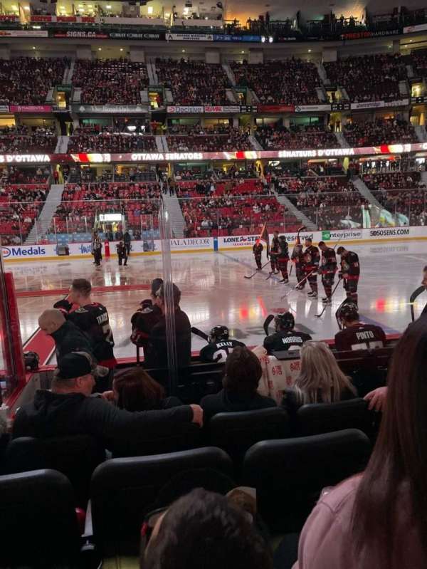 Canadian Tire Centre, section: 106, row: 5