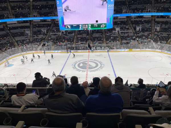 SAP Center, section: 215, row: 7, seat: 13