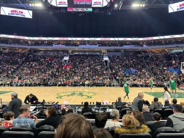 Fiserv Forum, section: 117, row: 4, seat: 8