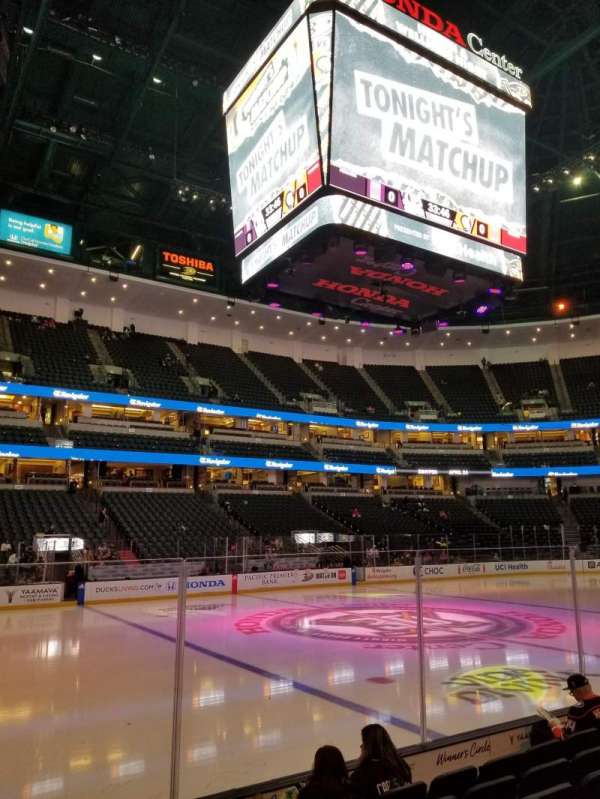 Honda Center, section: 224, row: F, seat: 3