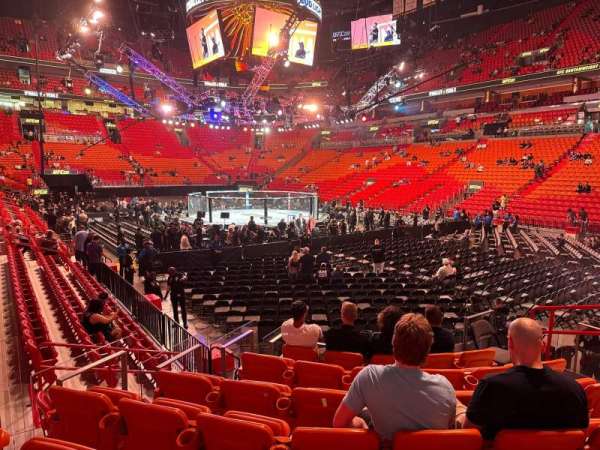 Kaseya Center, section: 115, row: 15, seat: 1