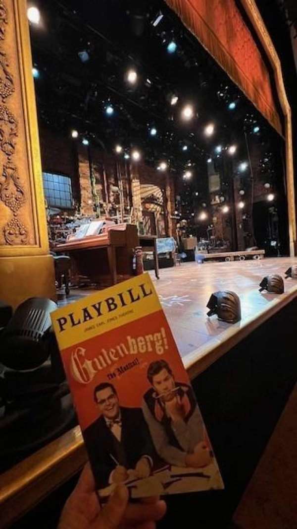 James Earl Jones Theatre, section: Orchestra L, row: BB, seat: 5