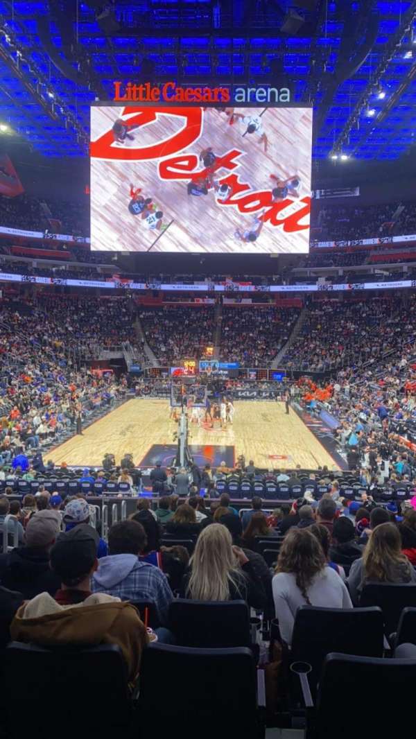Little Caesars Arena, section: 102, row: 15, seat: 16