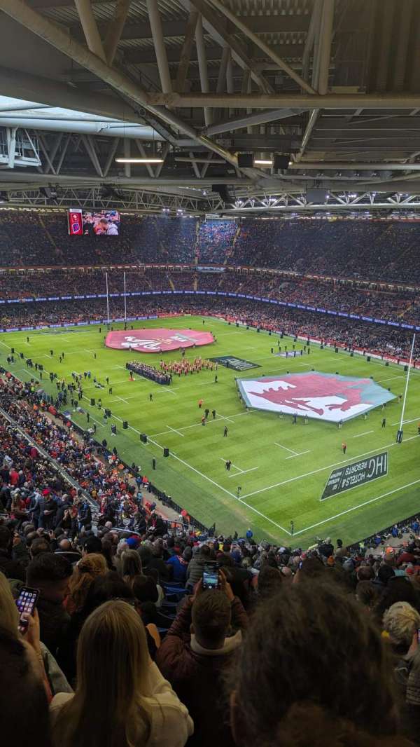 Principality Stadium, section: U3, row: 30, seat: 15