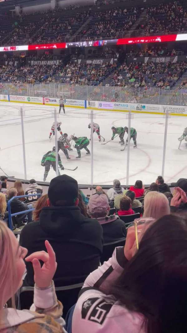 Toyota Arena, section: 112, row: J, seat: 16