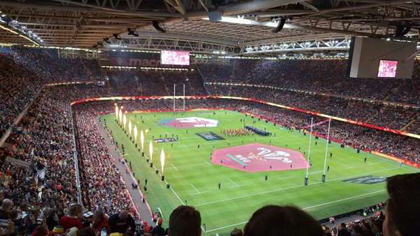 Principality stadium, section: U23, row: 25, seat: 16