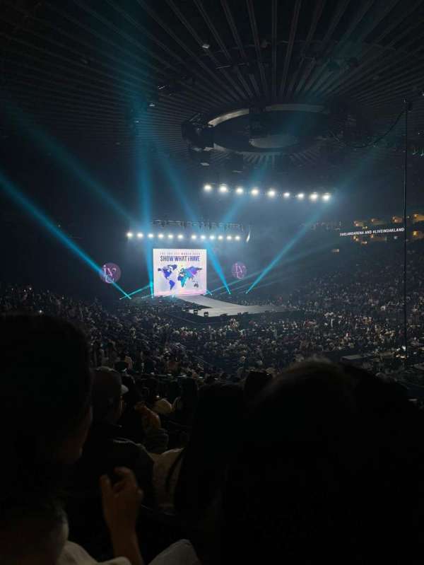 Oakland Arena, section: 110, row: 19, seat: 13