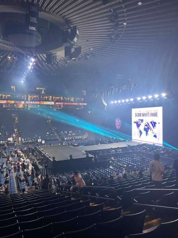 Oakland Arena, section: 101, row: 18, seat: 3