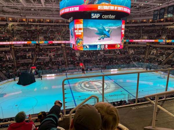 SAP Center, section: 216, row: 4, seat: 8