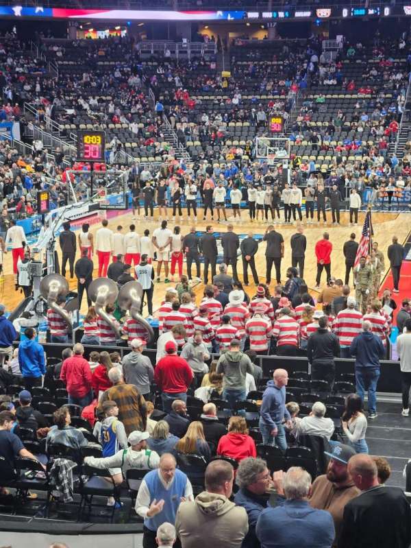 PPG Paints Arena, section: 106, row: P, seat: 8