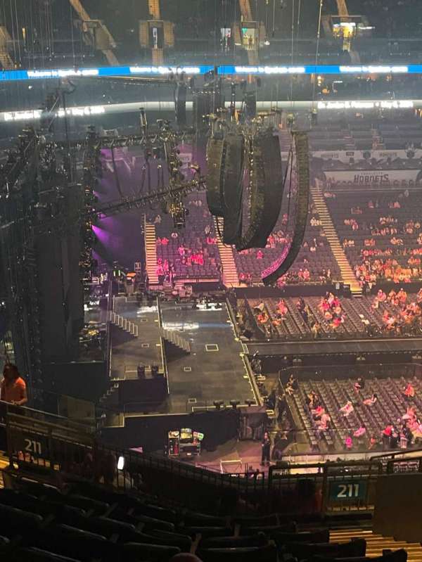 Spectrum Center, section: 211, row: L, seat: 6