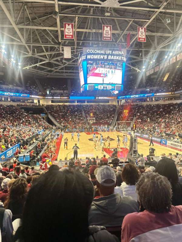 Colonial Life Arena, section: 101, row: 14, seat: 12
