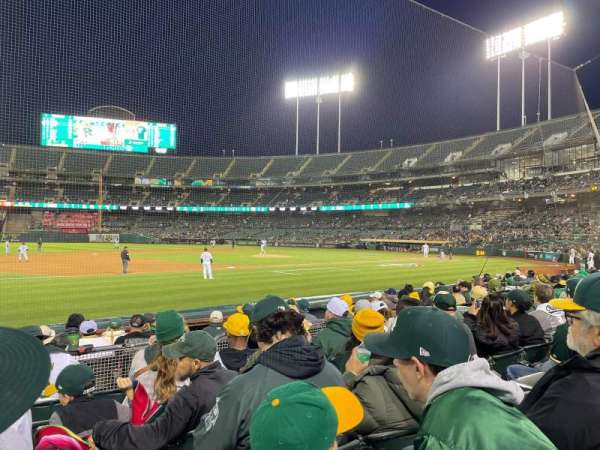 Oakland Coliseum, section: 124, row: 6, seat: 13